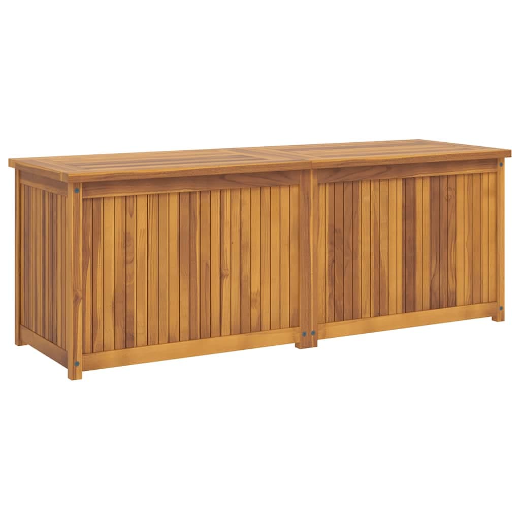 vidaXL Caixa para jardim 150x50x55 cm madeira de teca maciça
