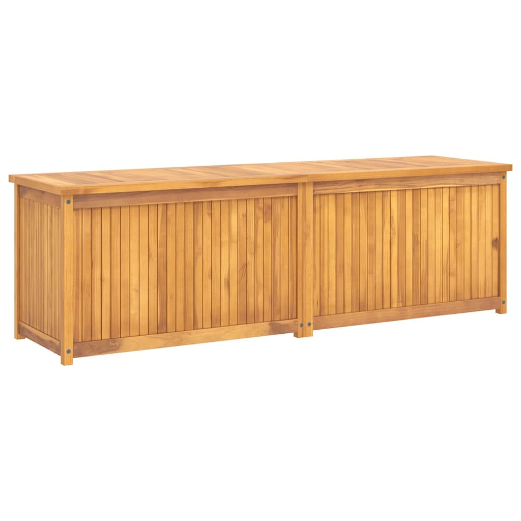vidaXL Caixa para jardim 175x50x55 cm madeira de teca maciça