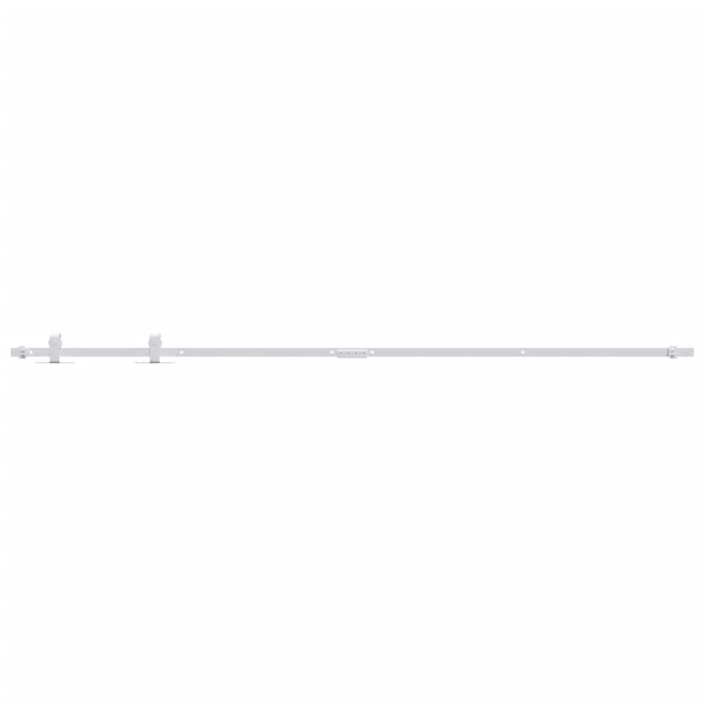 vidaXL Mini kit para armário deslizante aço carbono 200 cm branco