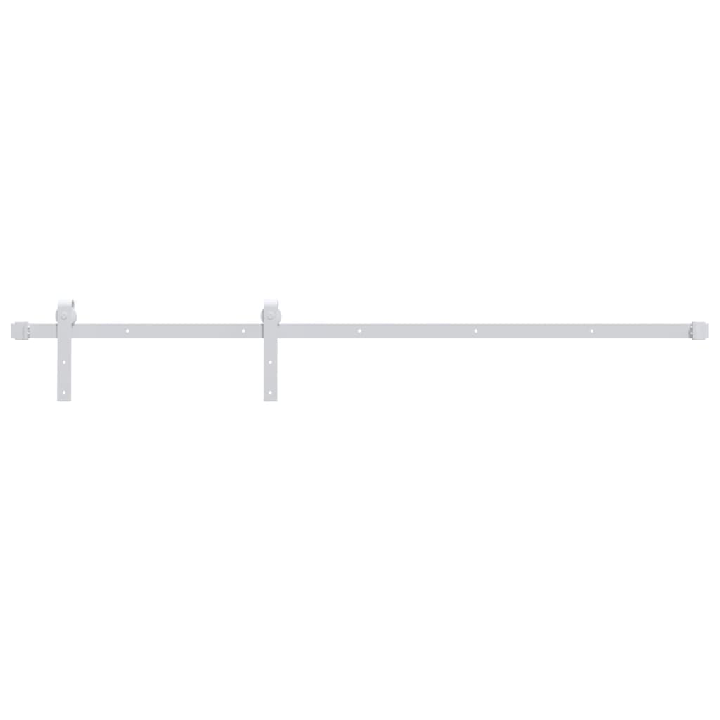 Kit de Ferragens para Porta Deslizante 200 cm Aço Branco - 3983478093