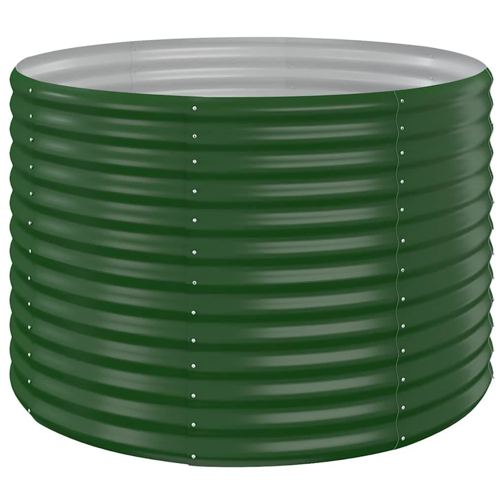 Vaso/floreira de Jardim Aço Revestido a Pó 100x100x68 cm Verde - 319053