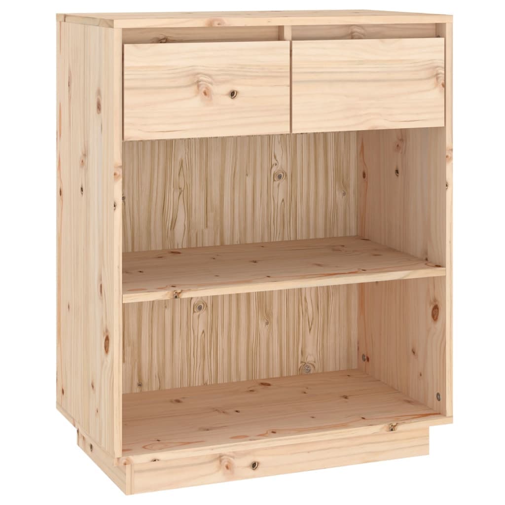 vidaXL Armário consola 60x34x75 cm pinho maciço