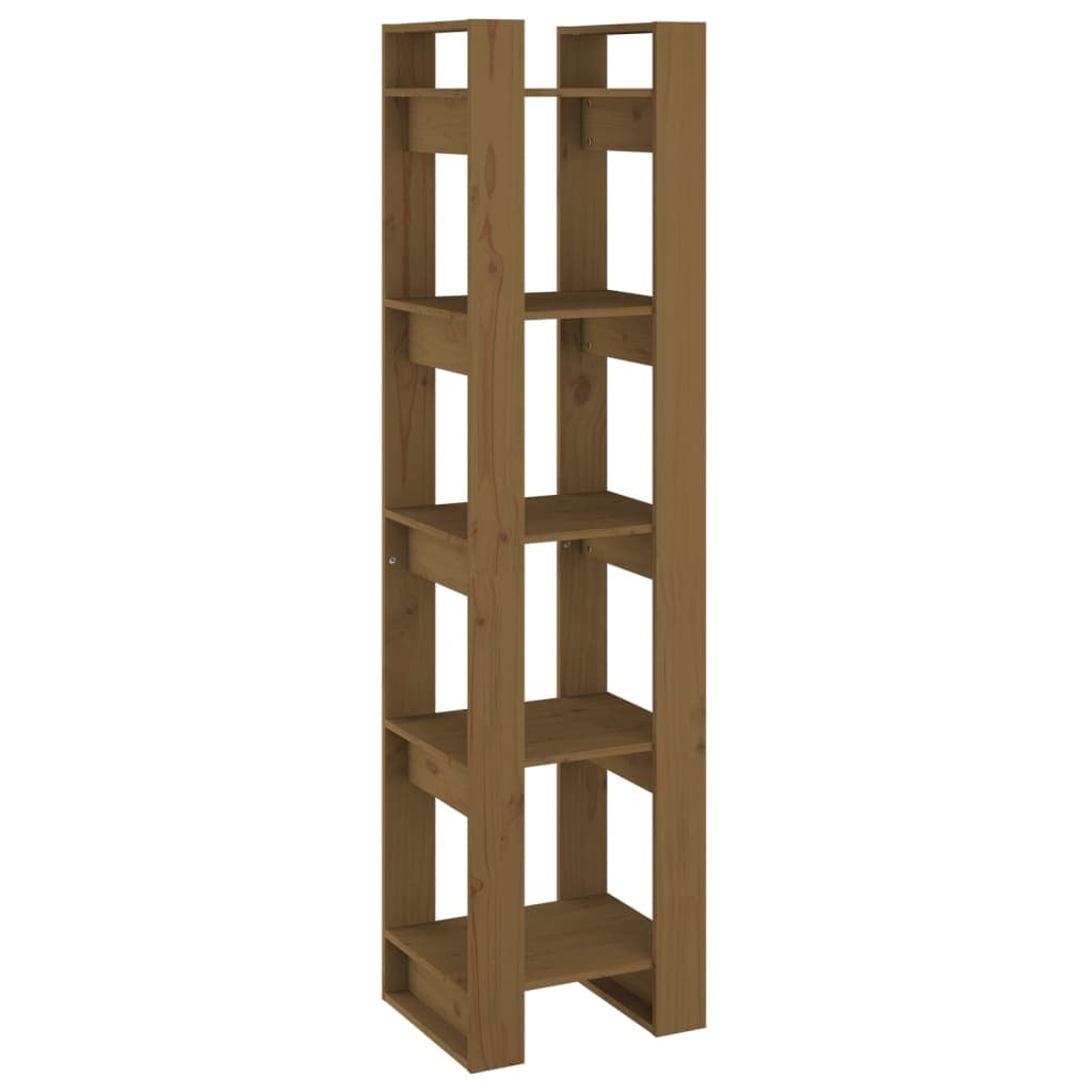 vidaXL Estante/divisória 41x35x160 cm pinho maciço castanho mel