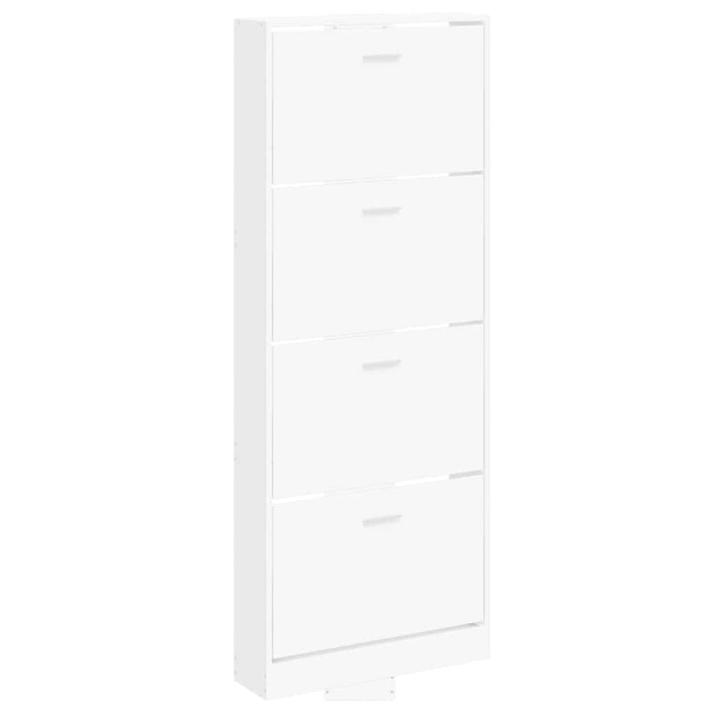 vidaXL Sapateira 59x17x150 cm derivados de madeira branco
