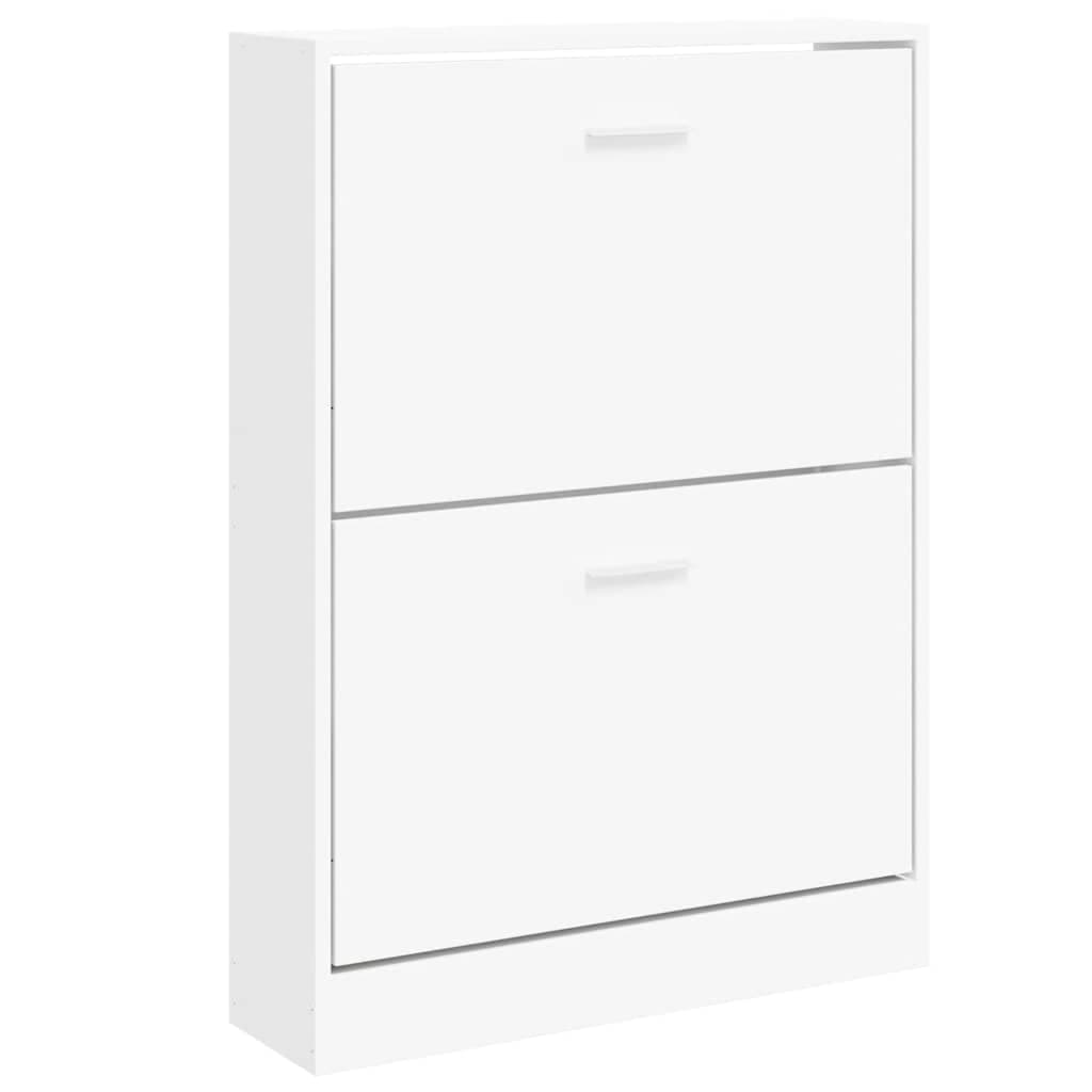 vidaXL Sapateira Branca 59x17x81 cm Madeira Engenheirada