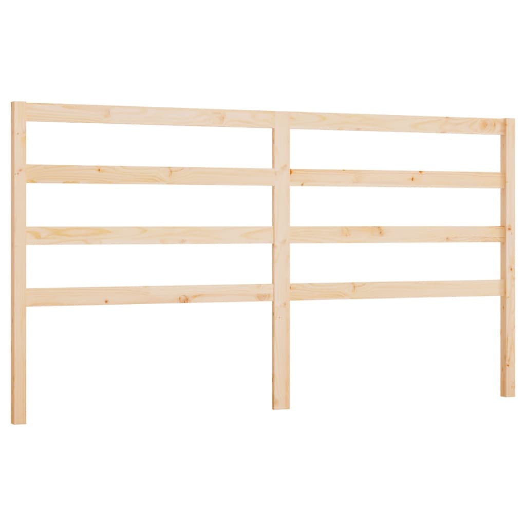vidaXL Cabeceira de cama 206x4x100 cm pinho maciço