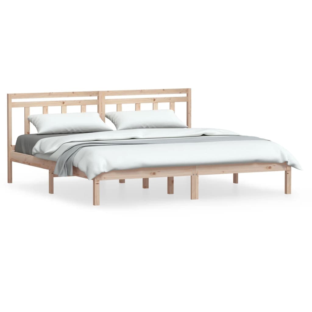 vidaXL Estrutura de cama 180x200 cm super king madeira maciça