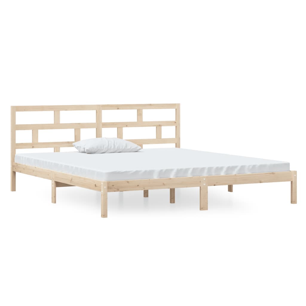 vidaXL Estrutura de cama 140x190 cm pinho maciço