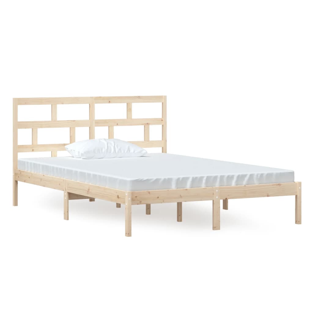 vidaXL Estrutura de cama 140x200 cm pinho maciço