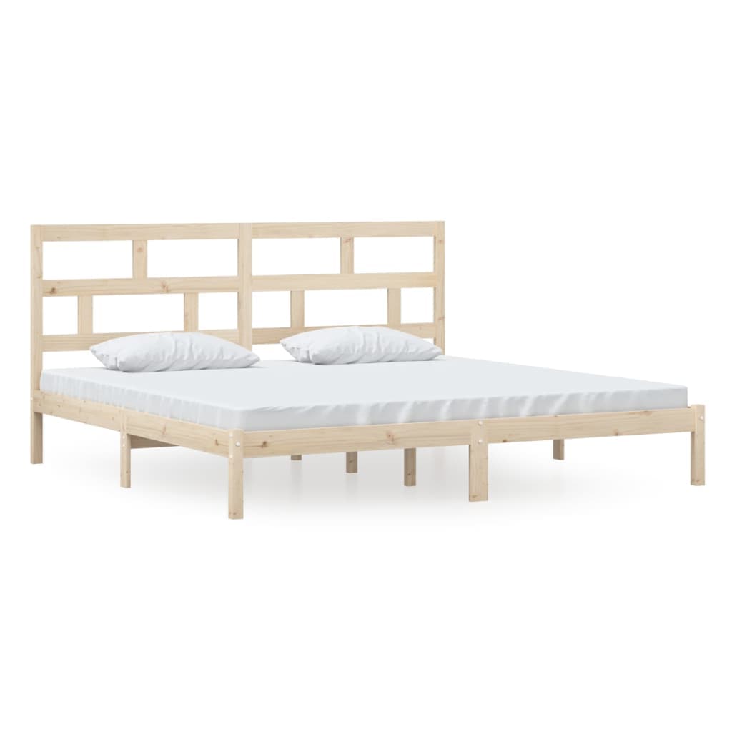 vidaXL Estrutura de cama 200x200 cm madeira de pinho maciça