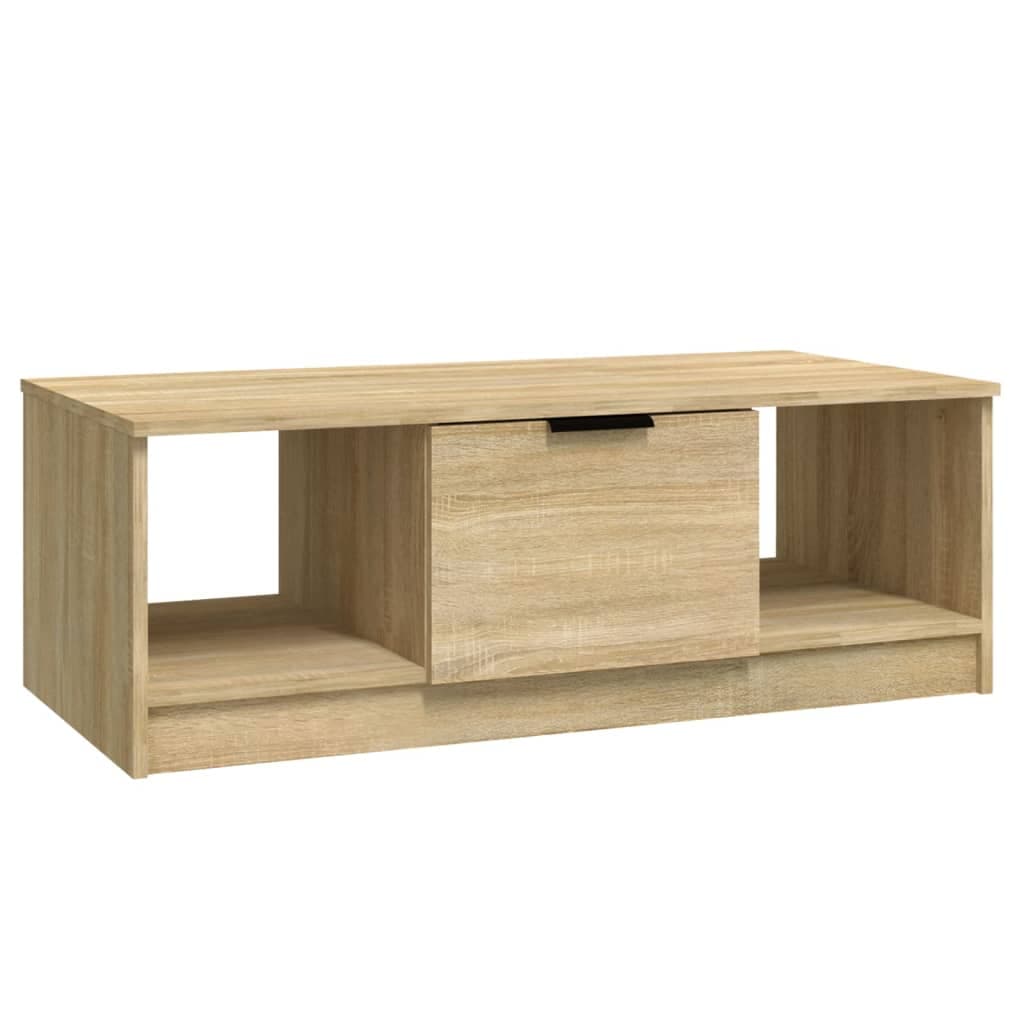 vidaXL Mesa de centro 102x50x36 madeira processada carvalho sonoma