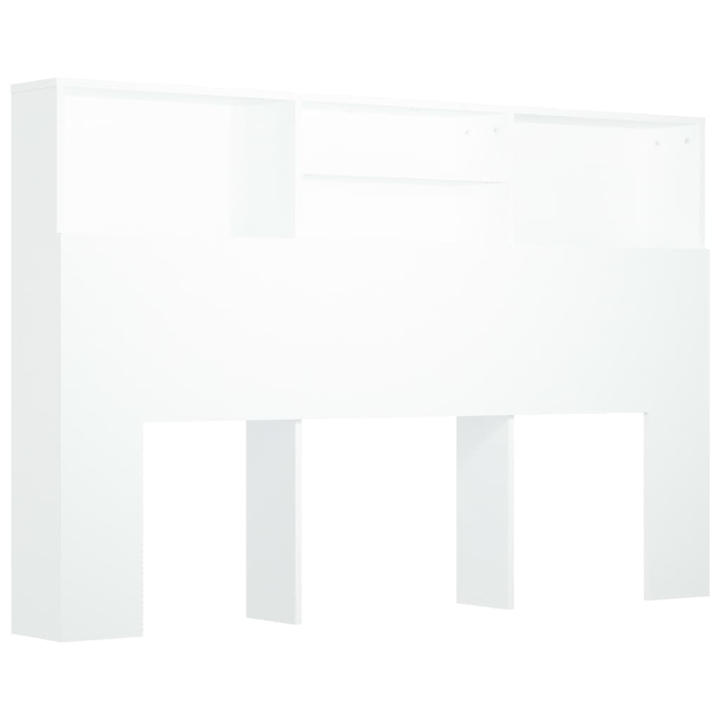 vidaXL Armário de cabeceira 160x19x103,5 cm branco