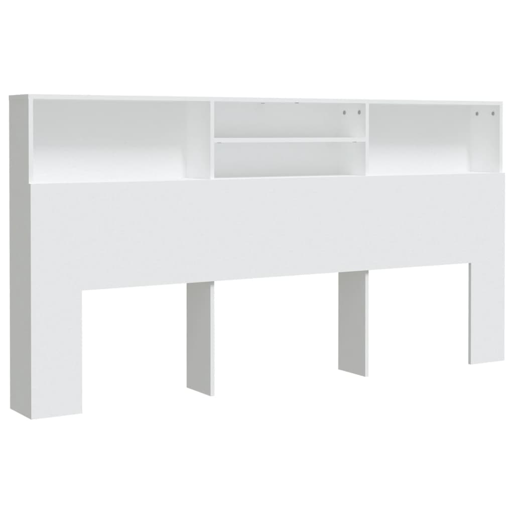 vidaXL Armário de cabeceira 200x19x103,5 cm branco