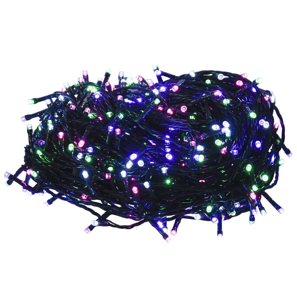 vidaXL Cordão de luzes c/ 1000 luzes LED 100m PVC pastel multicolorido