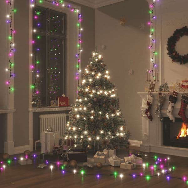 Cordão de Luzes com 2000 Luzes LED 200m Pvc Pastel Multicolorido - 343227