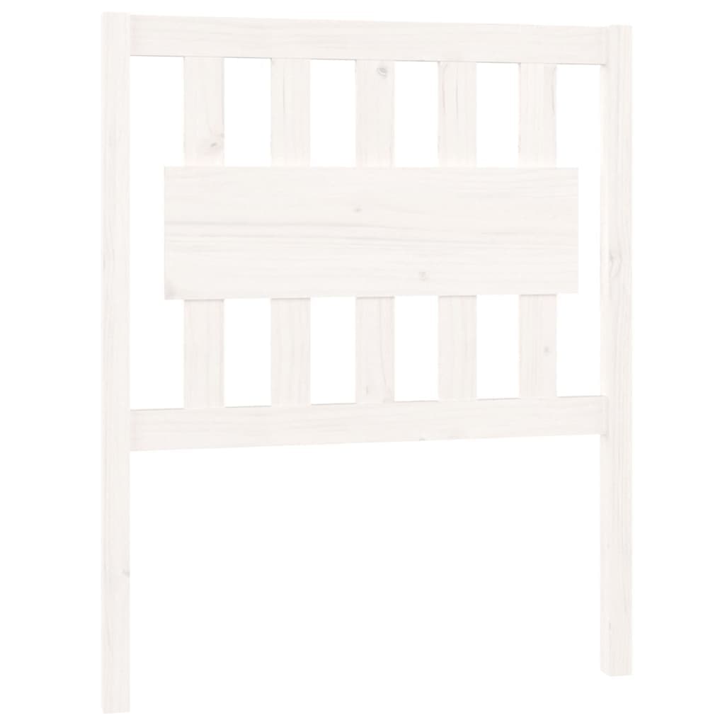 vidaXL Cabeceira de cama 80,5x4x100 cm madeira de pinho maciça branco