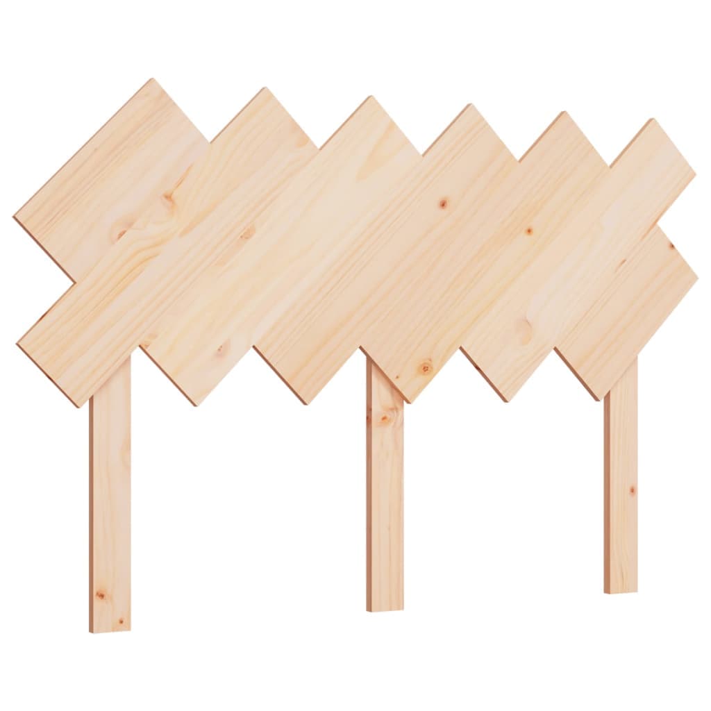 vidaXL Cabeceira de cama 132x3x81 cm pinho maciço