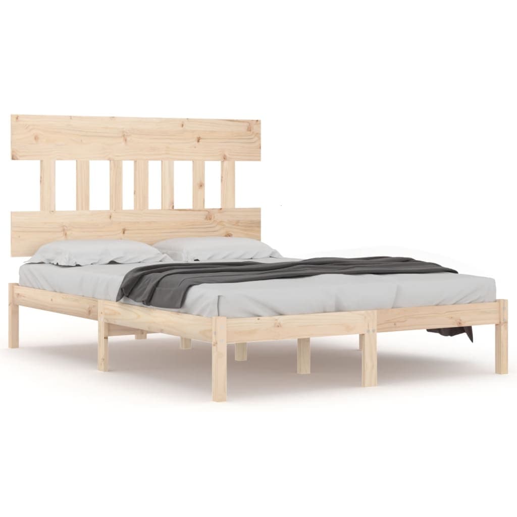 vidaXL Estrutura de cama 120x200 cm madeira maciça