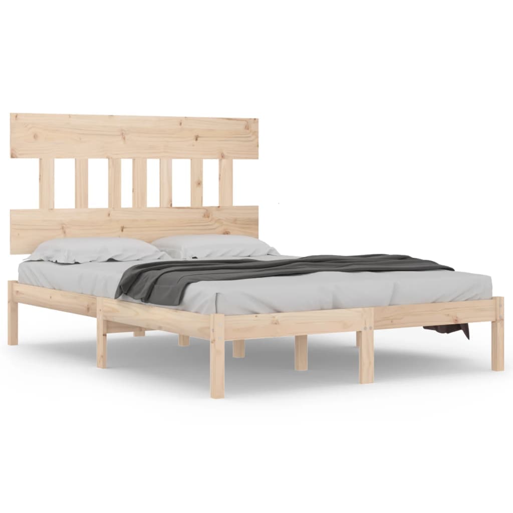 vidaXL Estrutura de cama 200x200 cm madeira maciça