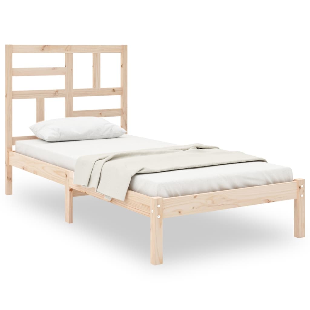 vidaXL Estrutura de cama 90x200 cm madeira maciça