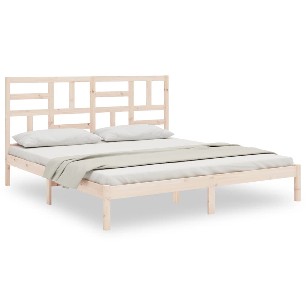 vidaXL Estrutura de Cama sem Colchão 180x200 cm Madeira Maciça - 2248465803