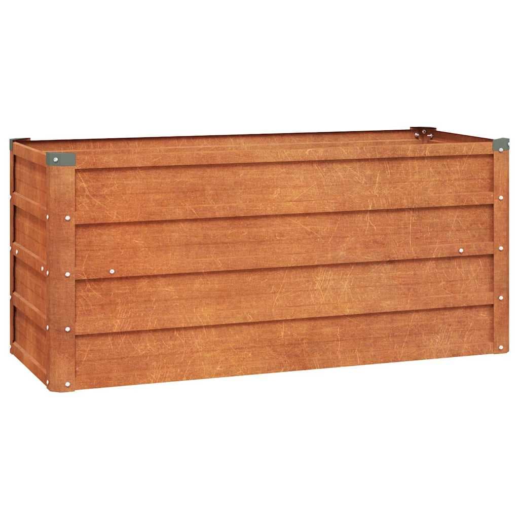 Vaso/floreira de Jardim 100x40x45 cm Aço Corten - 151950