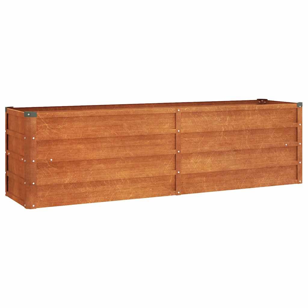 Vaso/floreira de Jardim 160x40x45 cm Aço Corten - 151952
