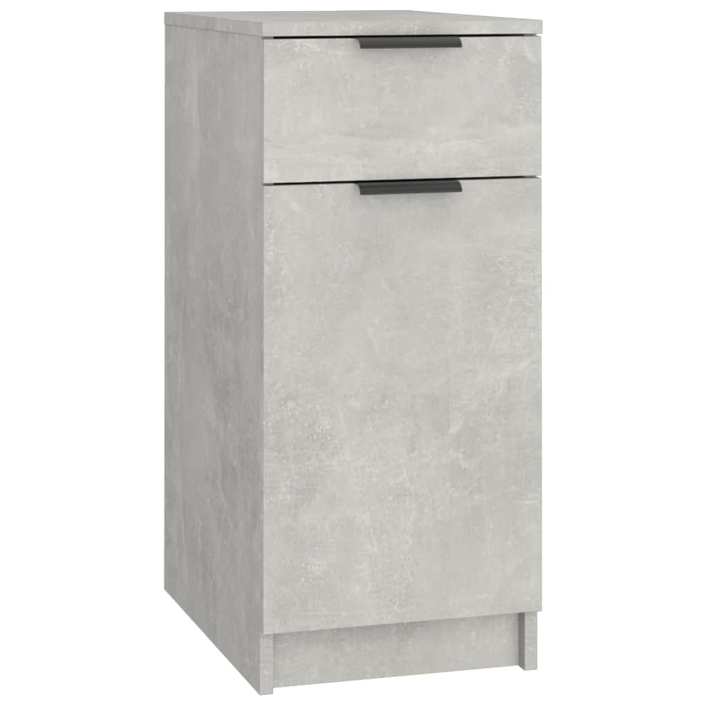 vidaXL Armário secretária 33,5x50x75cm derivados madeira cinza cimento