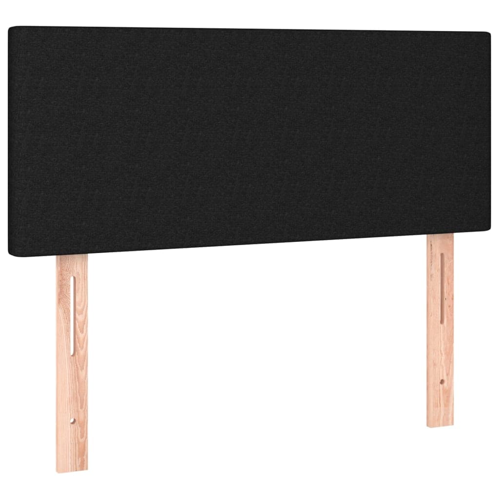 vidaXL Cabeceira de cama tecido 80x5x78/88 cm preto