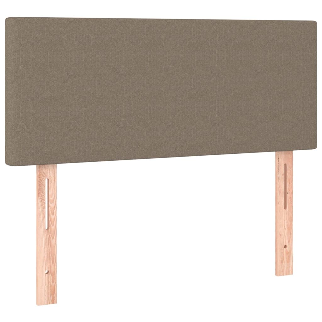 vidaXL Cabeceira de Cama Tecido 90x5x78/88 cm Cinzento-acastanhado - 1992939429