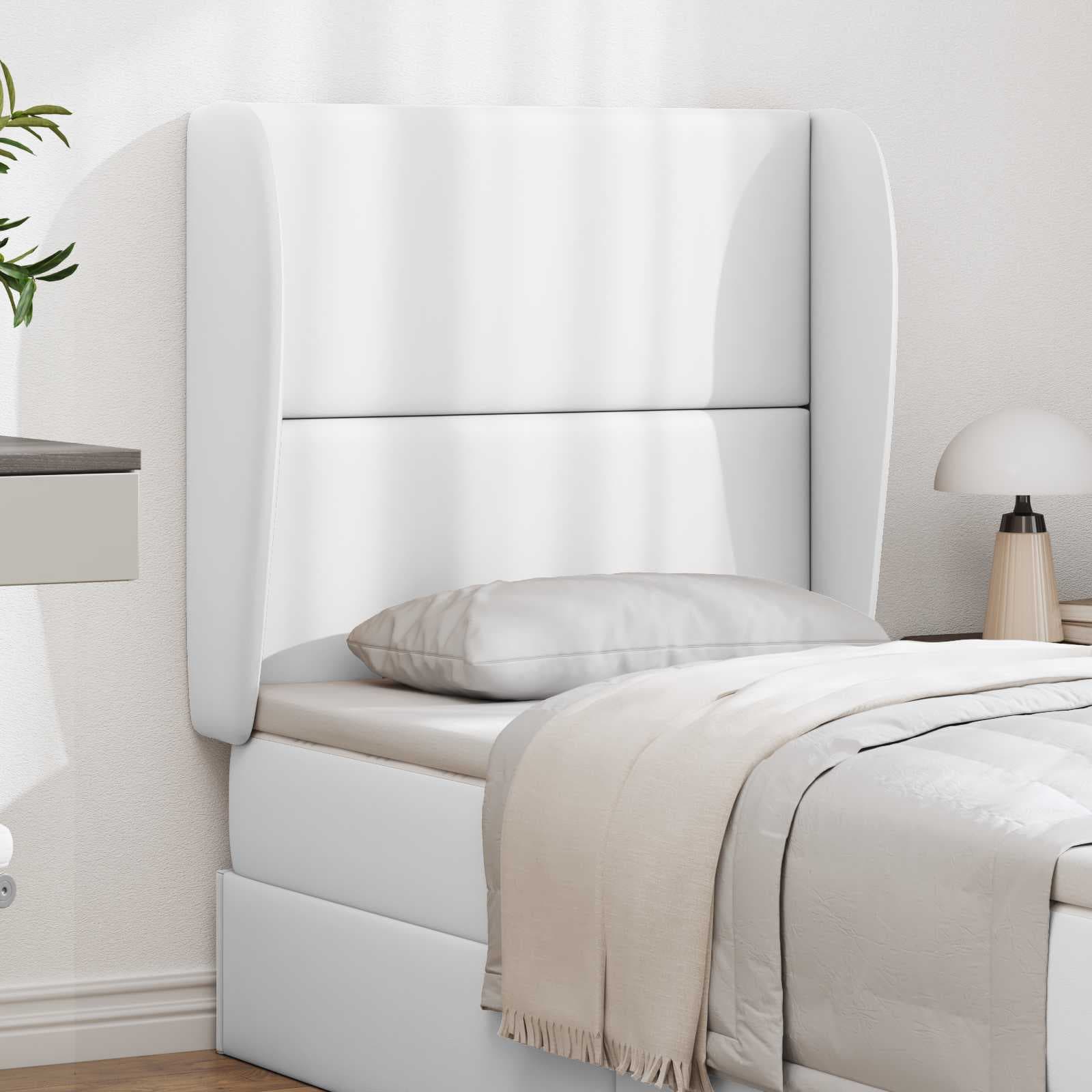vidaXL Orelha de Cabeceira Branco 80 x 23 x 6 cm PVC