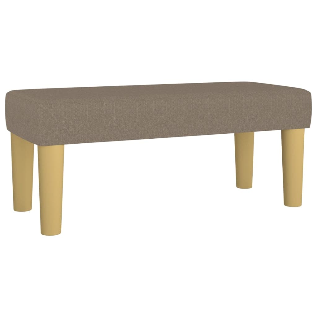 vidaXL Banco 70x30x30 cm tecido cinza-acastanhado
