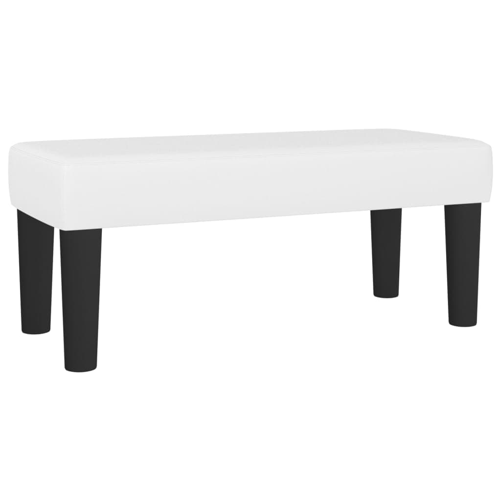 vidaXL Banco 70x30x30 cm couro artificial branco