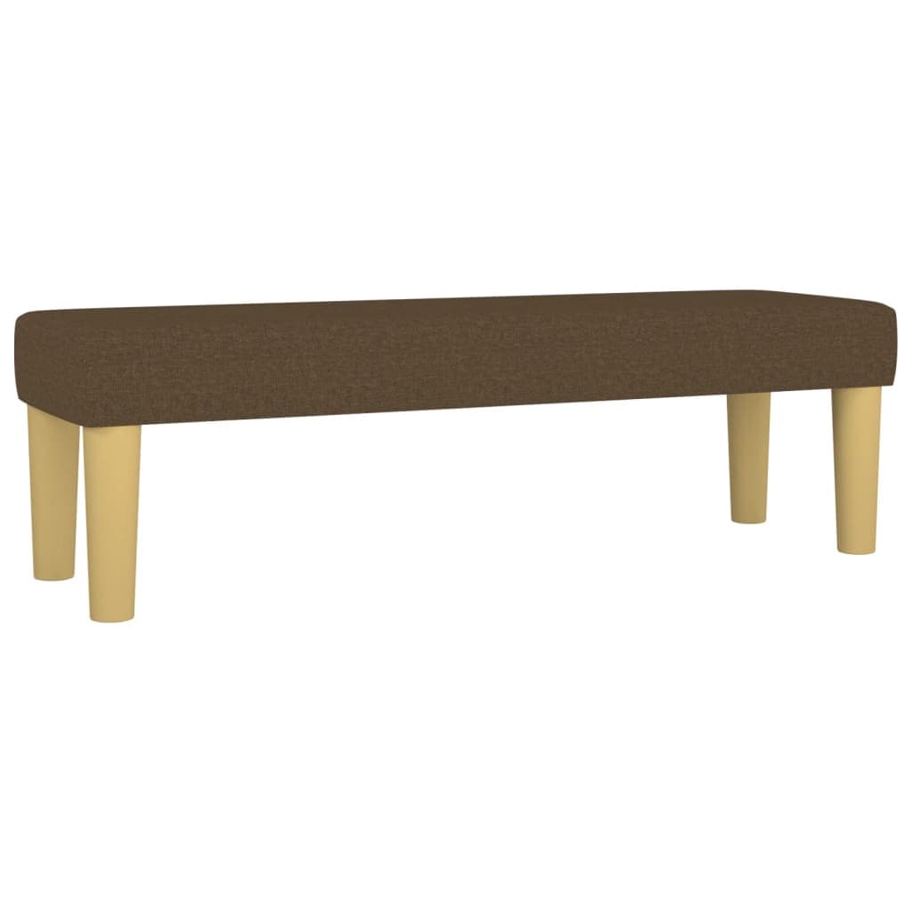 vidaXL Banco 100x30x30 cm tecido castanho-escuro