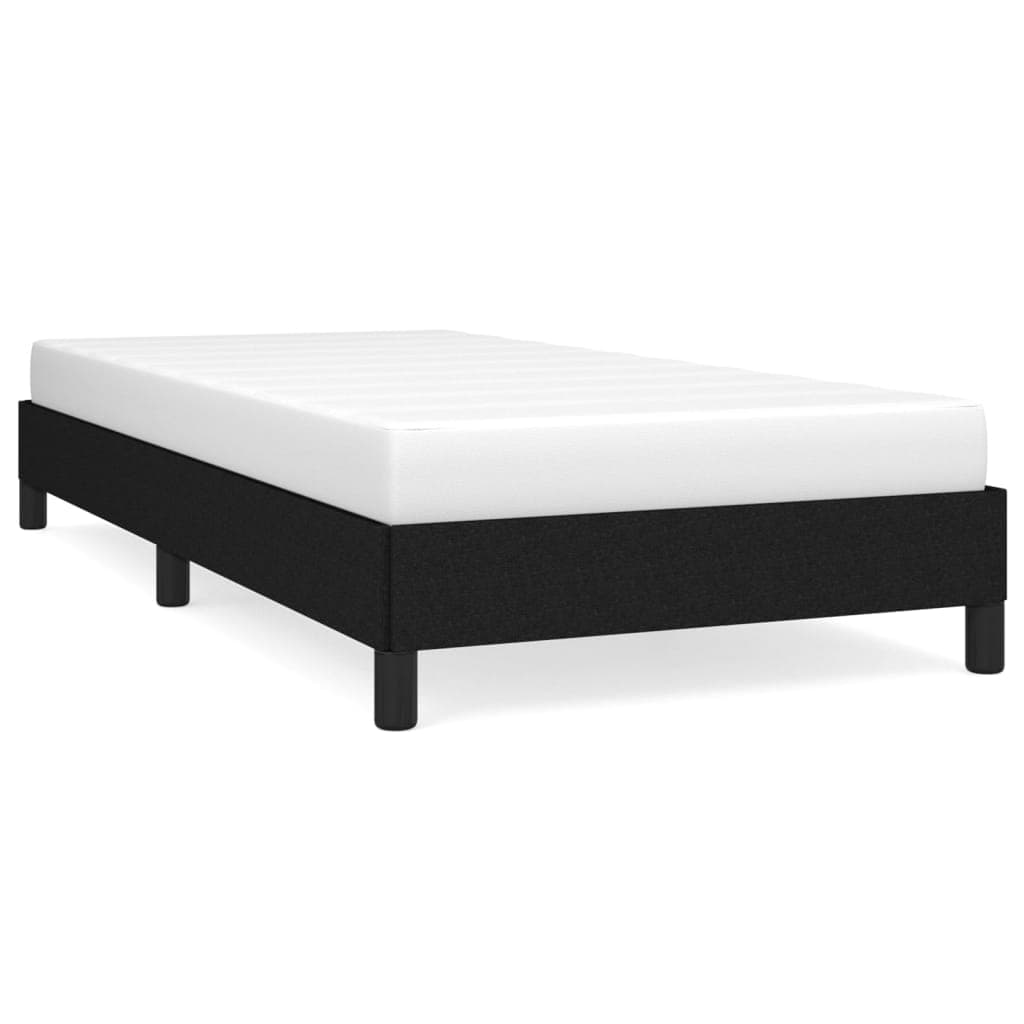 vidaXL Estrutura de cama sem colchão 80x200 cm tecido preto