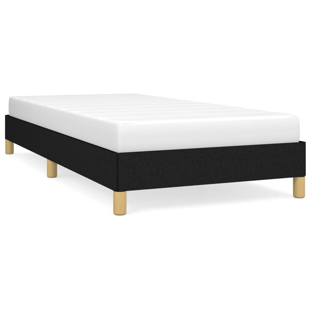 vidaXL Estrutura de cama sem colchão 100x200 cm tecido preto