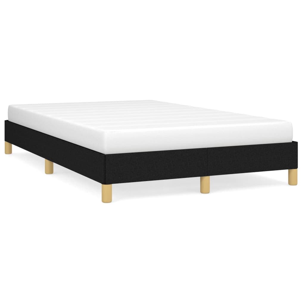 vidaXL Estrutura de cama sem colchão 120x200 cm tecido preto