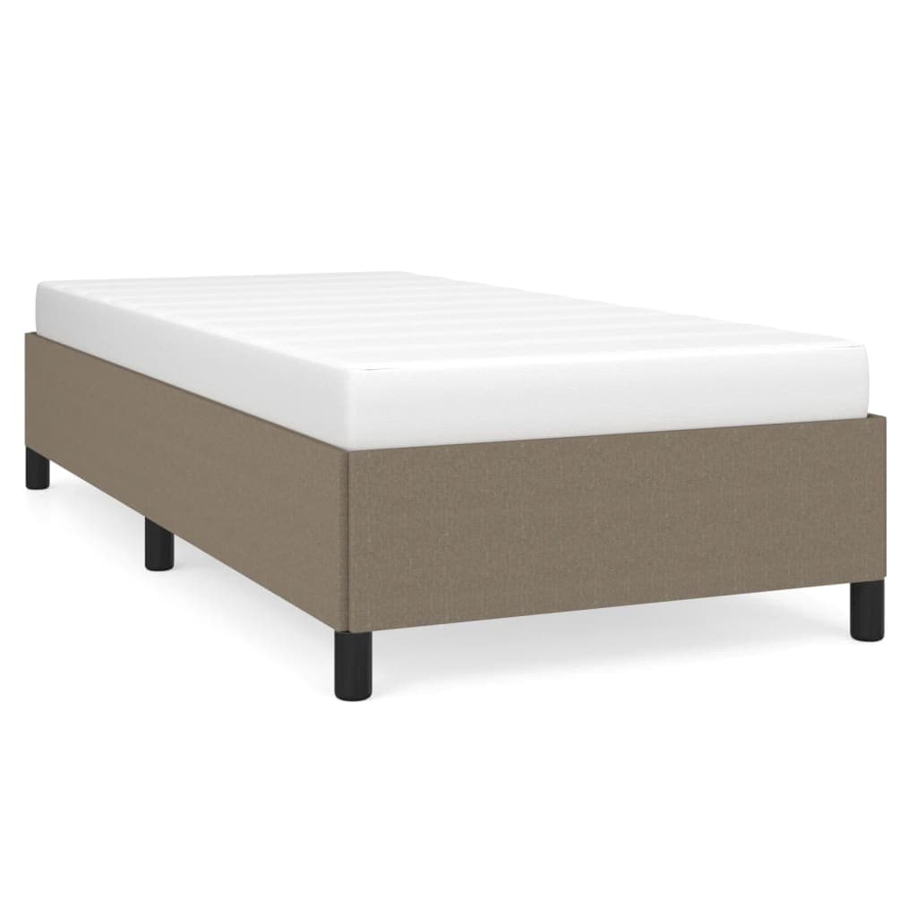 vidaXL Estrutura de cama sem colchão 80x200 cm tecido cinzento