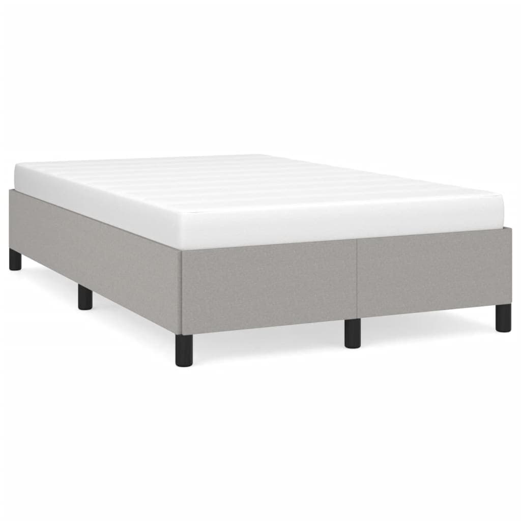vidaXL Estrutura de cama sem colchão 120x200 cm tecido cinzento-claro