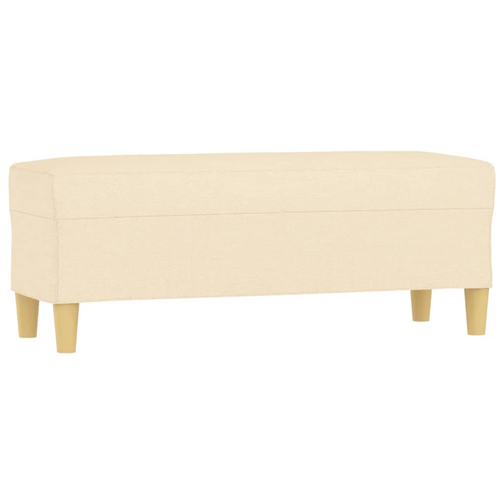 vidaXL Banco 100x35x41 cm tecido cor creme