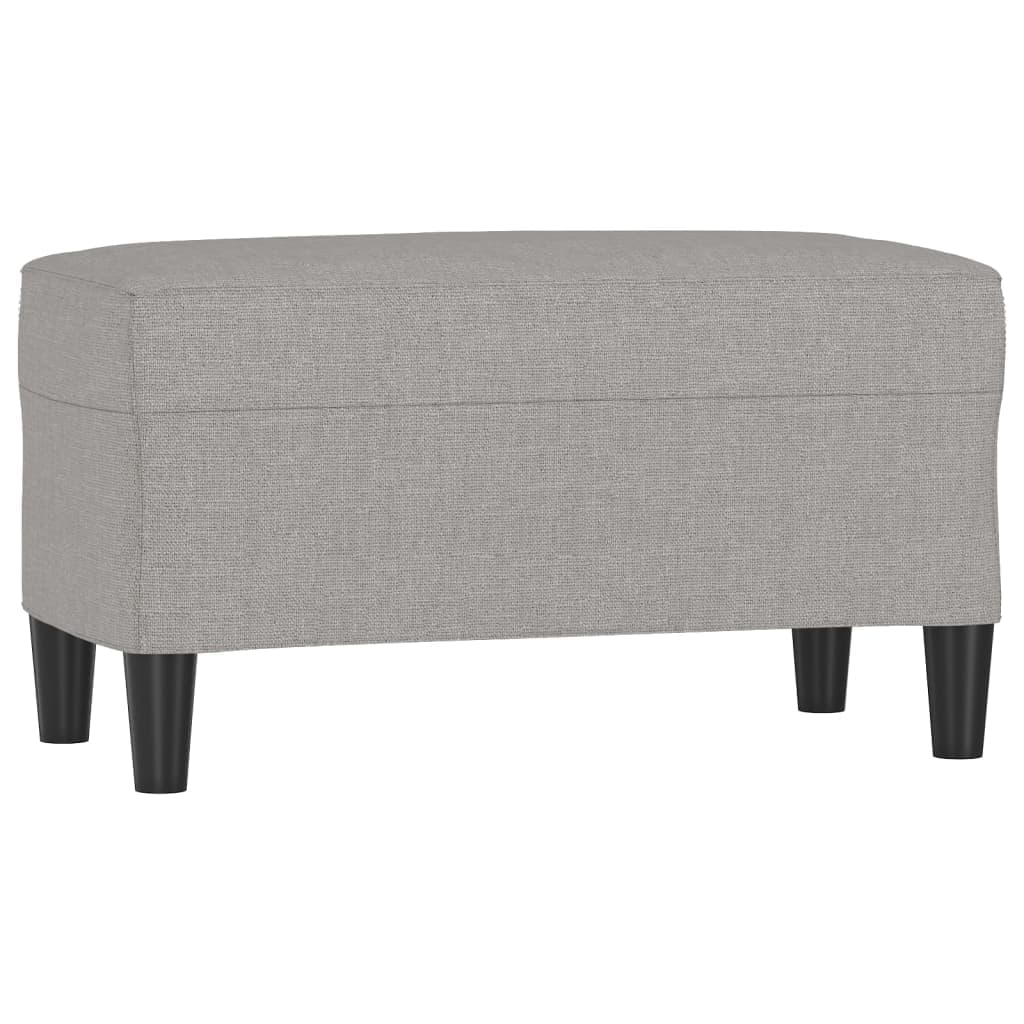 vidaXL Banco 70x35x41 cm tecido cinzento-claro
