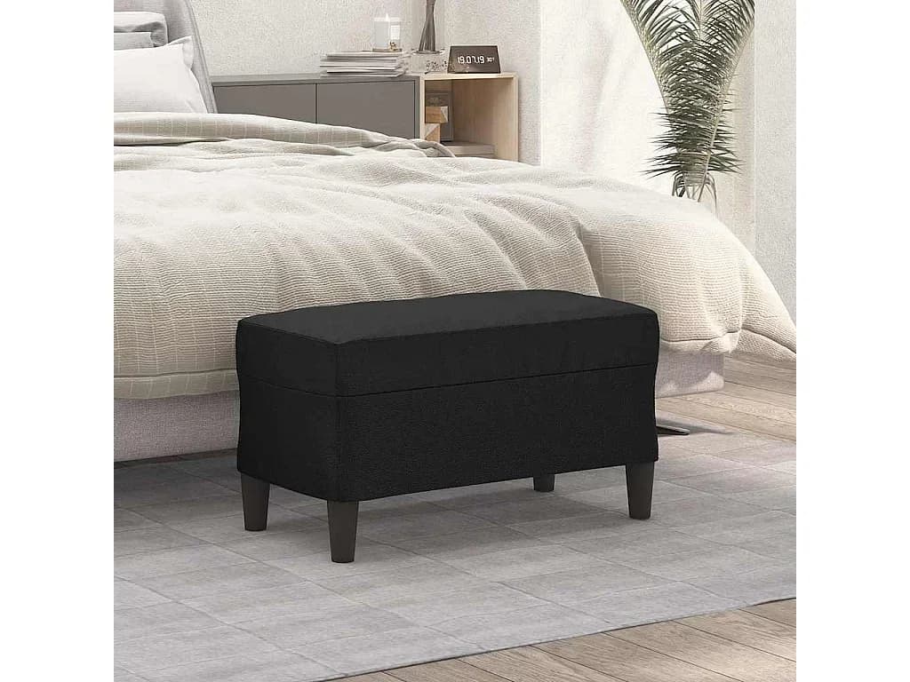 Banco 70x35x41 cm couro artificial preto