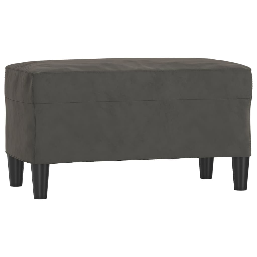 Banco 70x35x41 cm Veludo Cinza-escuro - 349398