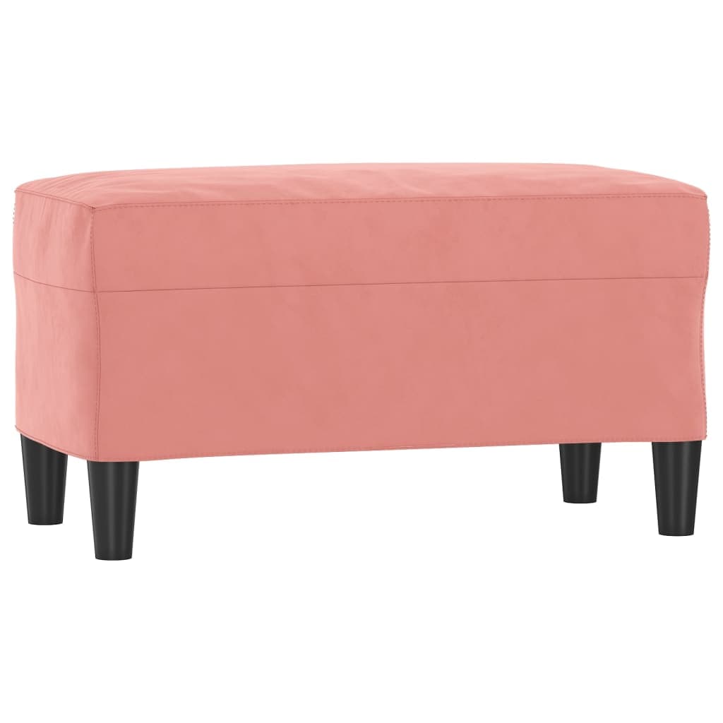 vidaXL Banco 70x35x41 cm veludo rosa