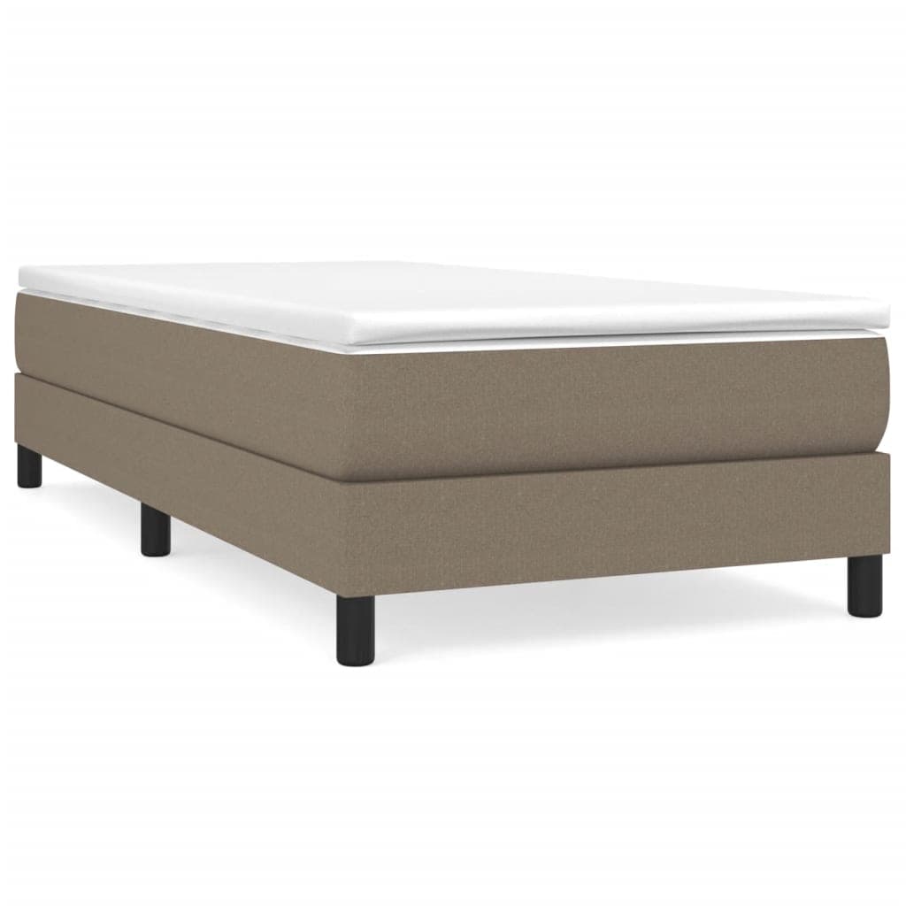 vidaXL Estrutura de cama com molas 80x200 cm tecido cinzento