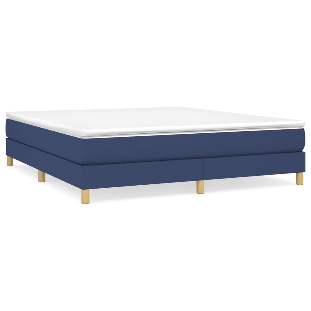 vidaXL Estrutura de Cama sem Colchão 160x200 cm Tecido Azul - 3667624029