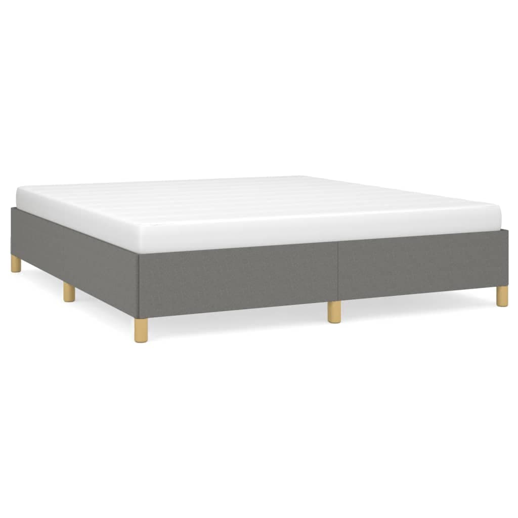 vidaXL Estrutura de Cama com Molas 160x200 cm Tecido Cinza-escuro
