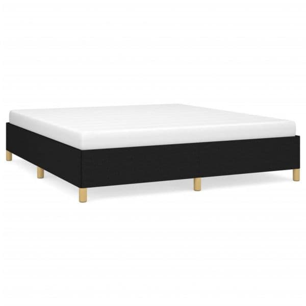 vidaXL Estrutura de Cama sem Colchão 160x200 cm Tecido Preto - 3580660609