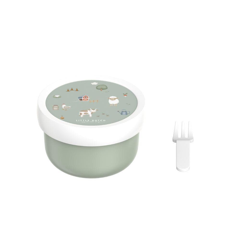 Little Dutch Recipiente com Garfo Little Farm