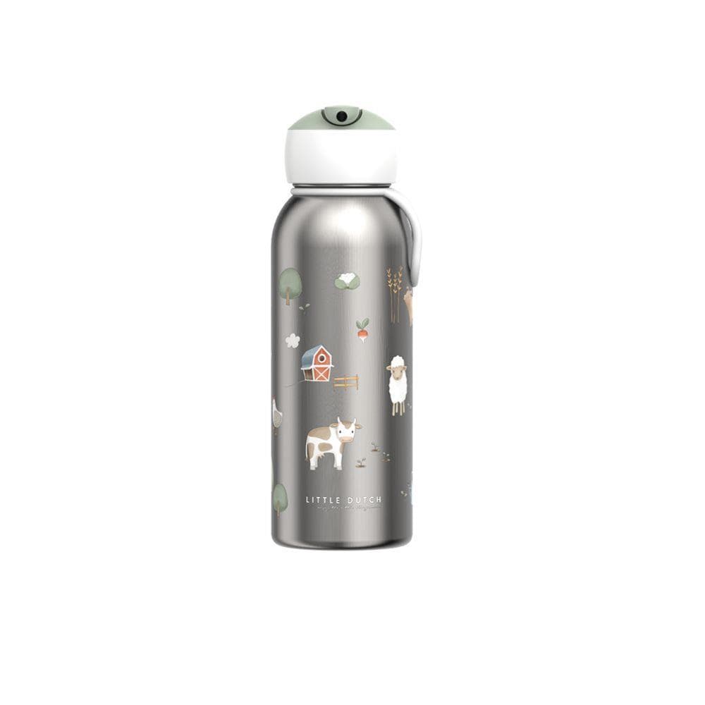 Little Dutch Garrafa de Aço Inoxidável Little Farm 350ml